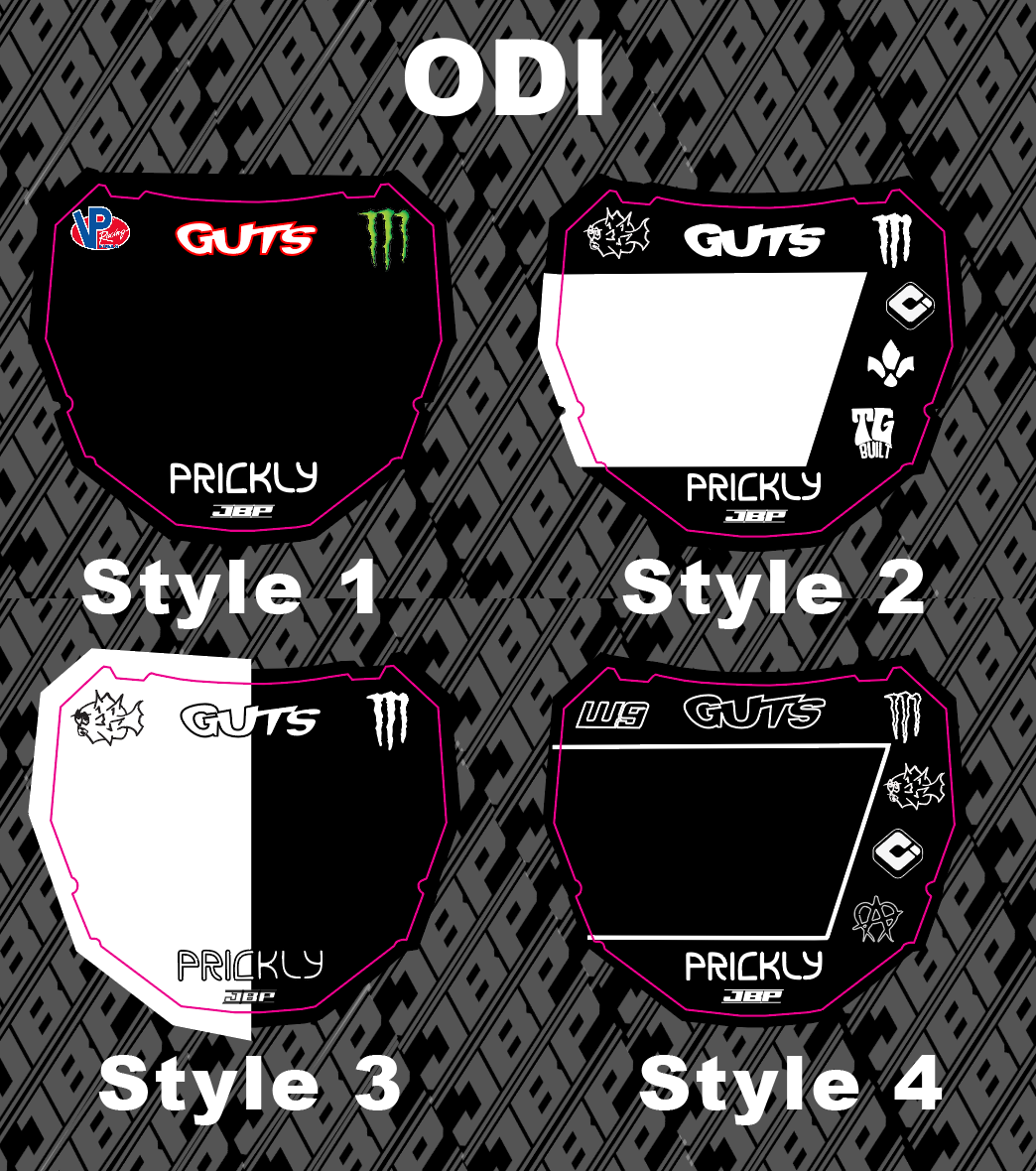 Predesigned Odi Plate Decal