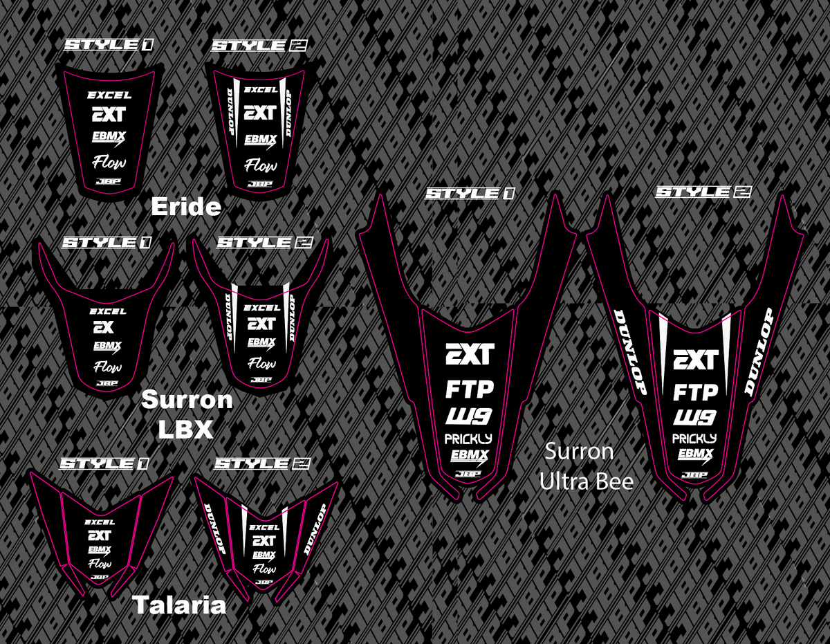 E-Bike Rear Fender Decal