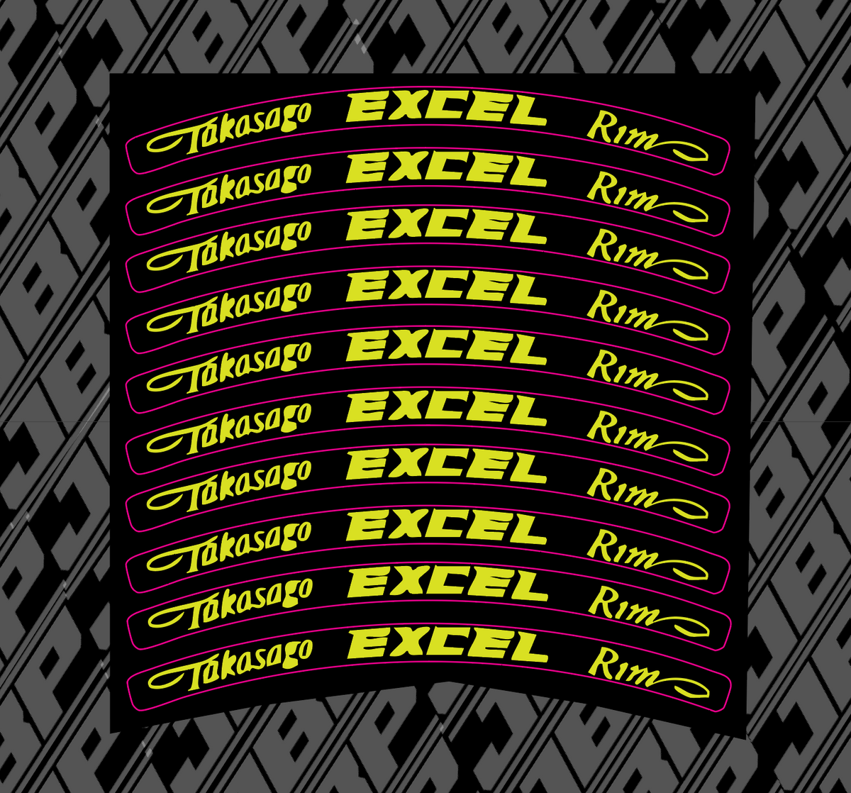 Excel Wheel Decals