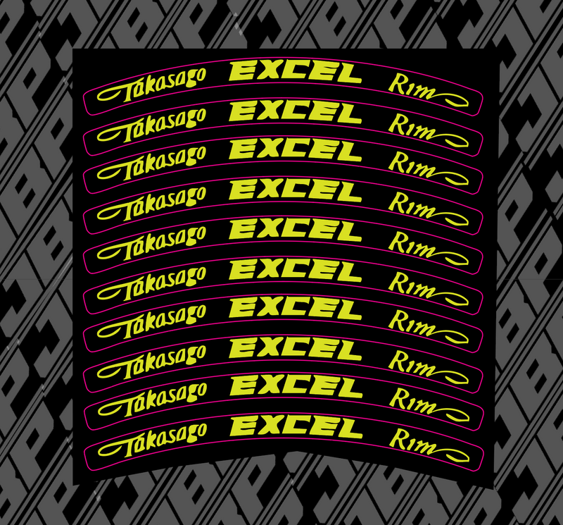 Excel Wheel Decals