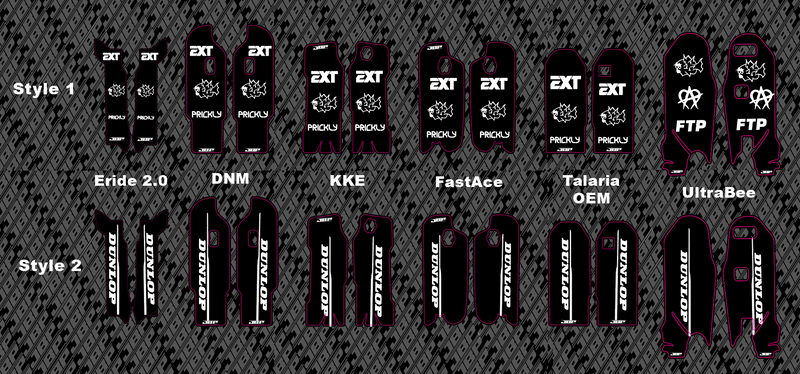 Predesigned Fork Guard Decals