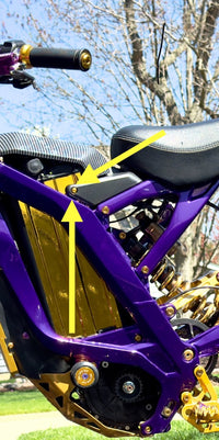 Titanium Side-Plastic / Battery Lid Bolts — E-Moto