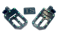 TS Foot Pegs W/ Titanium Grips for Most E-moto
