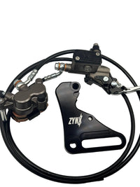 ZYNX Ultra Bee brake kit for Yozma IN10: caliper, master cylinder with lever, brake line and ZYNX caliper bracket