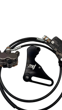 ZYNX engraved caliper bracket, Yozma IN10 Ultra Bee brake kit